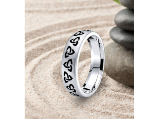 Grania Trinity Knot Mens Celtic Wedding Ring