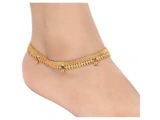 AanyaCentric Gold Plated Anklets Payal ACIA0047G