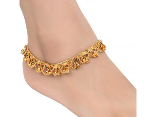 AanyaCentric Gold Plated Anklets Payal ACIA0081G